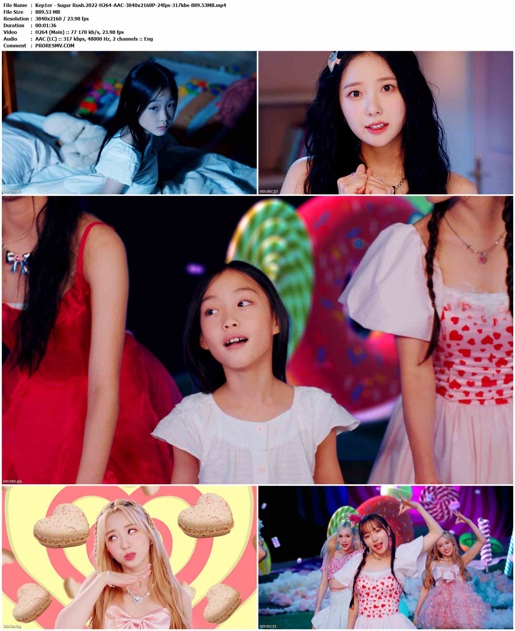 Kep1er - Sugar Rush.2022-H264-AAC-3840x2160P-24fps-317kbs-889.53MB官方MV_高清MV